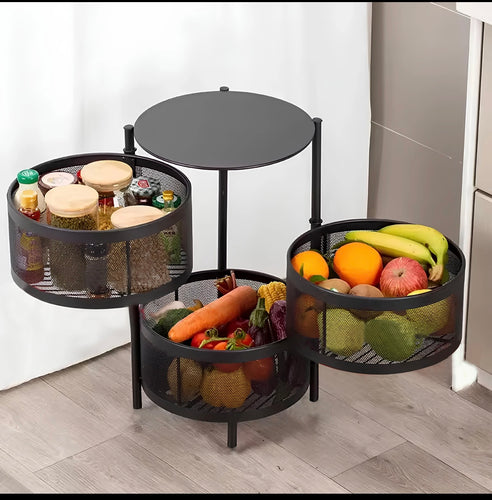 Counter Top Vegetable Metal Trolley By Cozly Decor - Cozly Decor