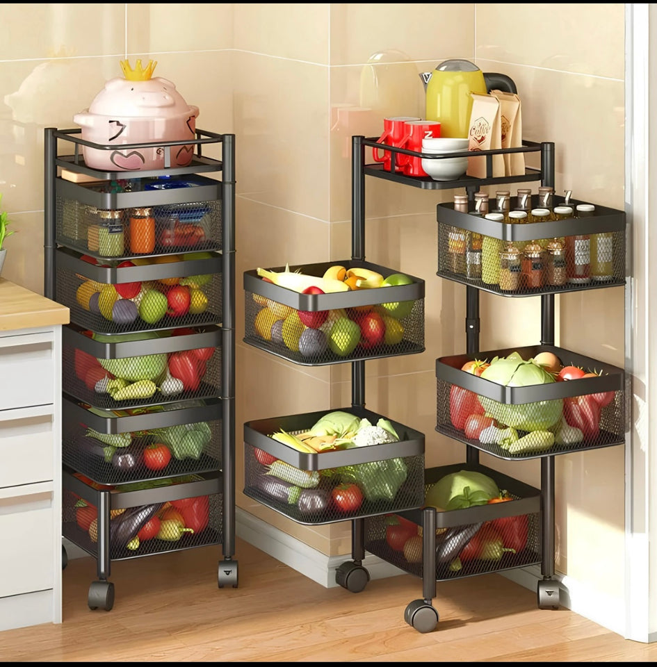 Premium Square Metal Trolley By Cozly Decor - Cozly Decor
