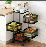 Premium Square Metal Trolley By Cozly Decor - Cozly Decor