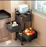 Premium Square Metal Trolley By Cozly Decor - Cozly Decor