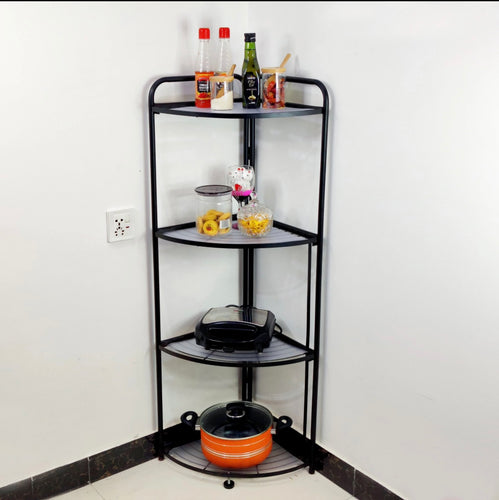 Foldable Corner Shelf with Tripod Base - Cozly Decor
