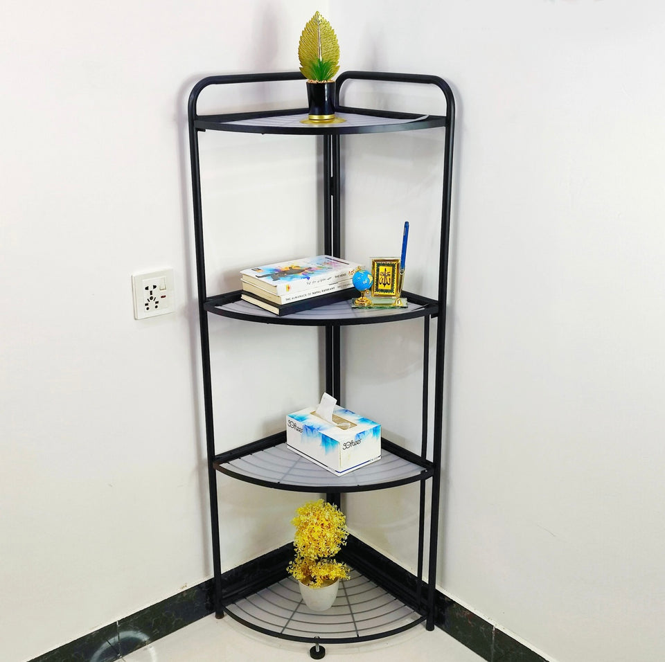 Foldable Corner Shelf with Tripod Base - Cozly Decor