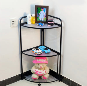 Foldable Corner Shelf with Tripod Base - Cozly Decor