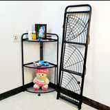 Foldable Corner Shelf with Tripod Base - Cozly Decor