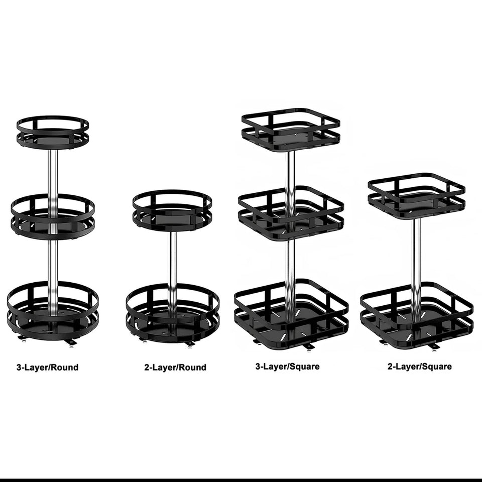 360° Rotatable Metal Storage Organizer