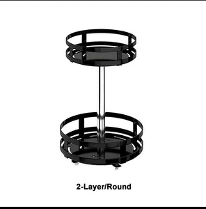 360° Rotatable Metal Storage Organizer
