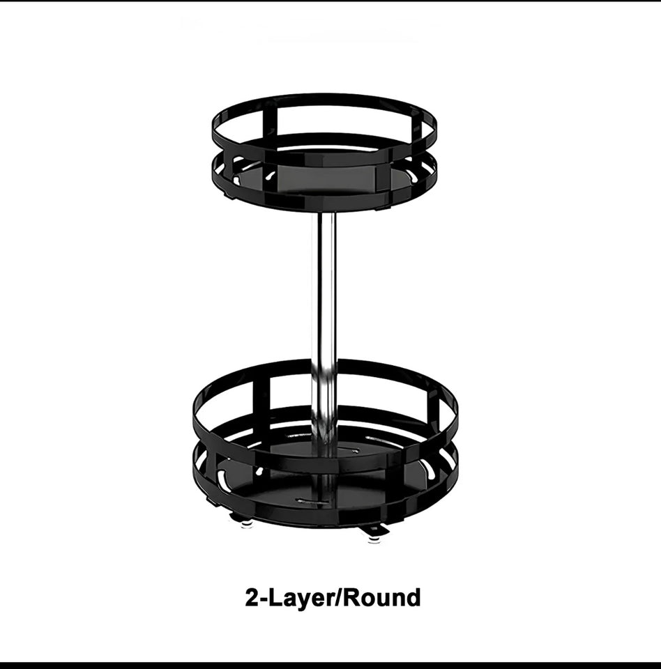 360° Rotatable Metal Storage Organizer