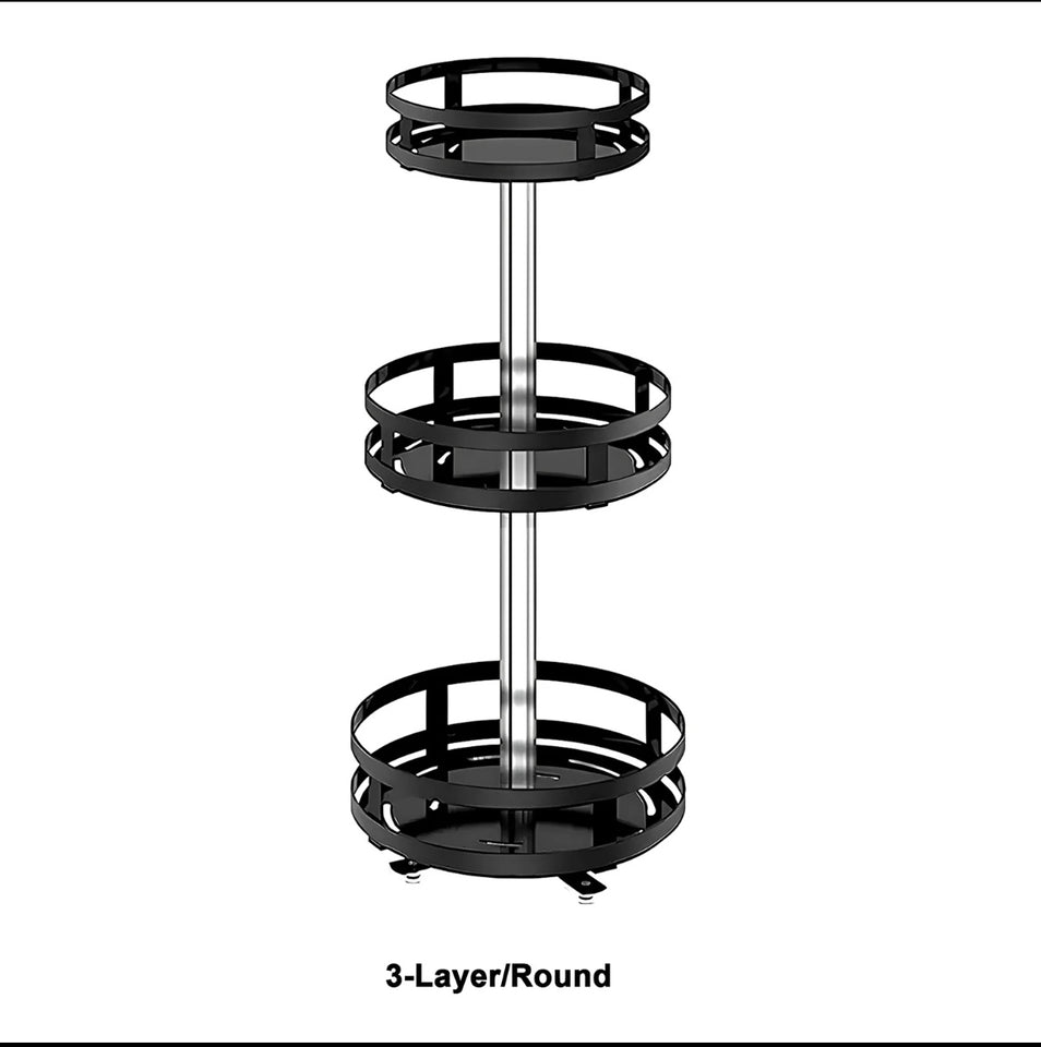 360° Rotatable Metal Storage Organizer by Cozly Decor - Cozly Decor