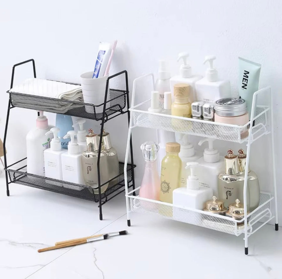 2 layer metal stand - Cozly Decor
