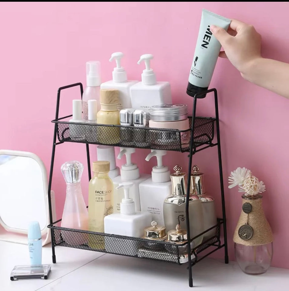 2 layer metal stand - Cozly Decor