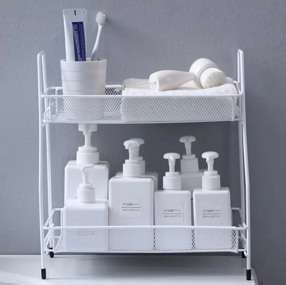 2 layer metal stand - Cozly Decor