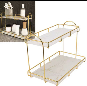 2-Tier Luxury Vanity Storage - Cozly Decor
