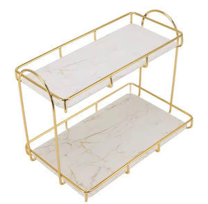 2-Tier Luxury Vanity Storage - Cozly Decor