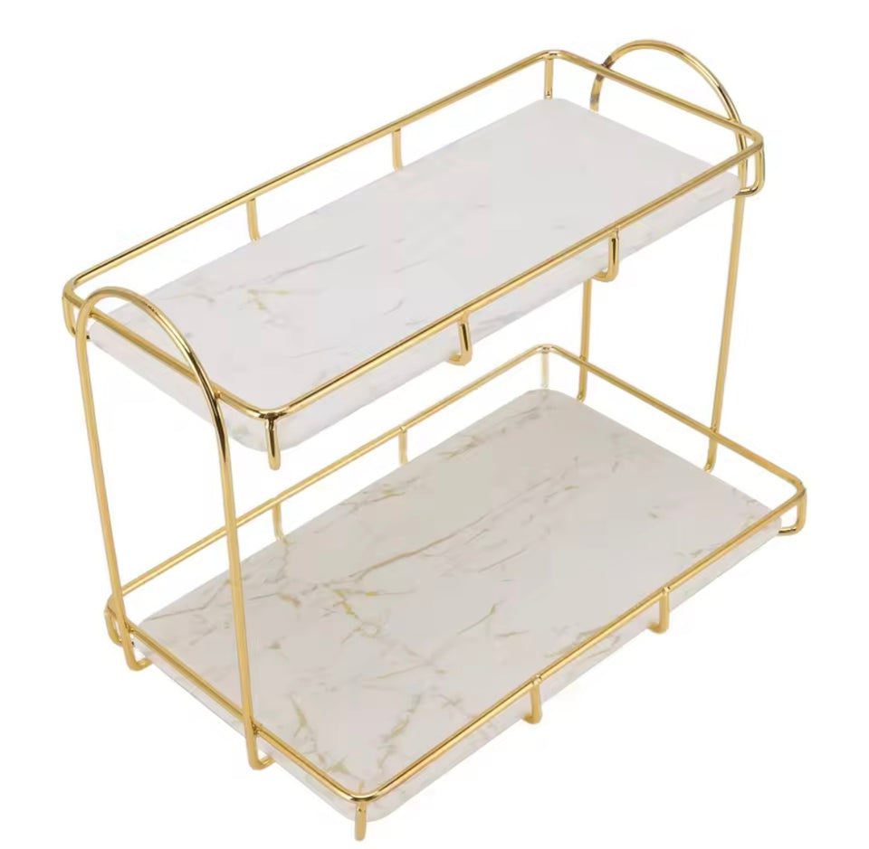 2-Tier Luxury Vanity Storage - Cozly Decor