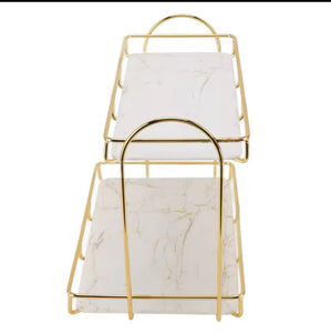 2-Tier Luxury Vanity Storage - Cozly Decor