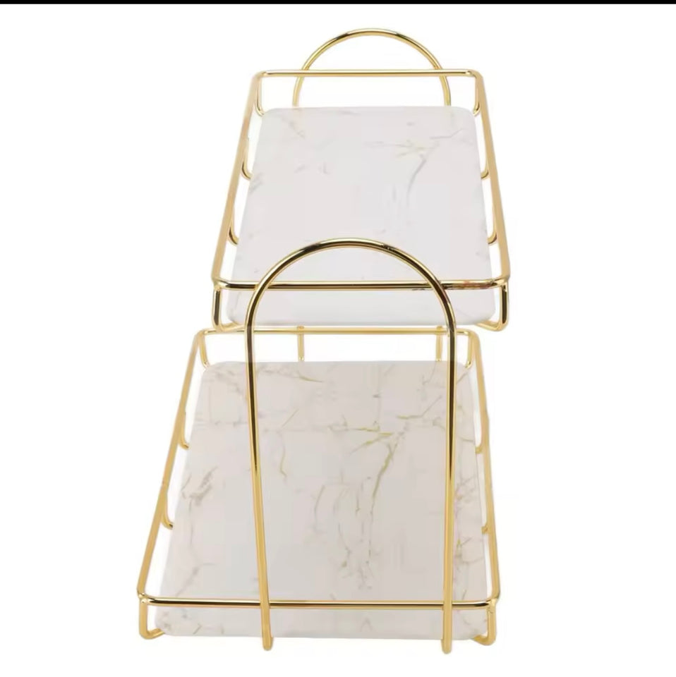 2-Tier Luxury Vanity Storage - Cozly Decor