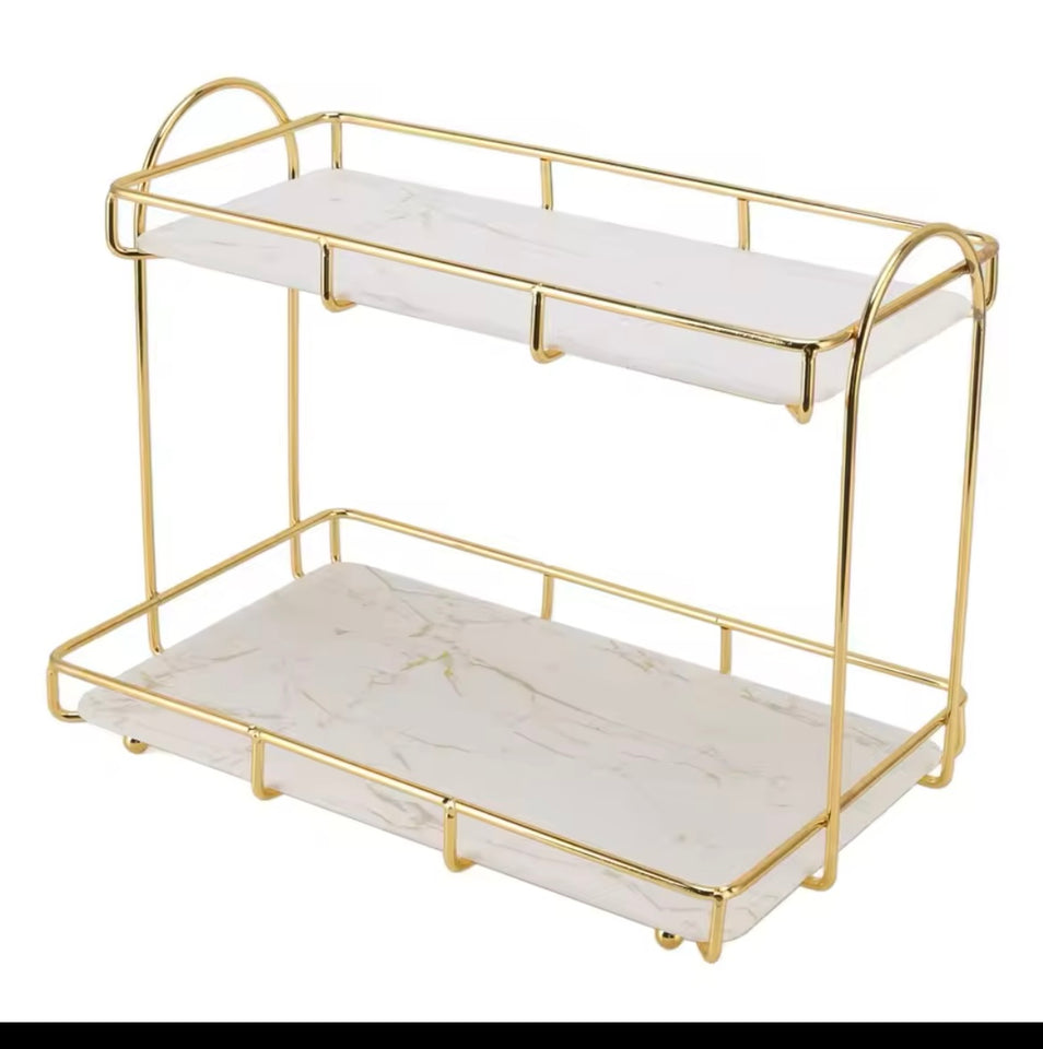 2-Tier Luxury Vanity Storage - Cozly Decor