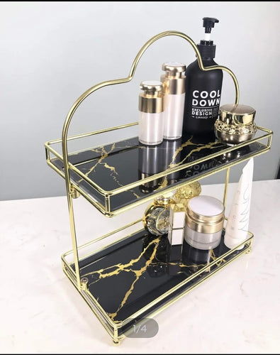 Acrylic Beauty Shelf with Removable  Glass Tray