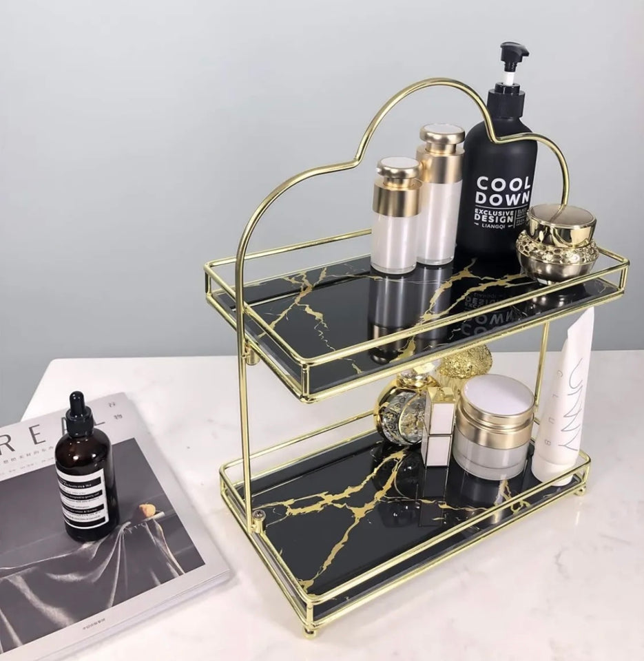 Acrylic Beauty Shelf with Removable  Glass Tray
