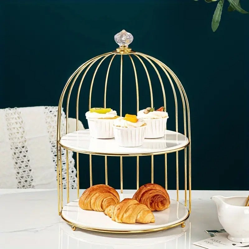 Nordic Style Bird Cage Cosmetic Storage Rack - Cozly Decor