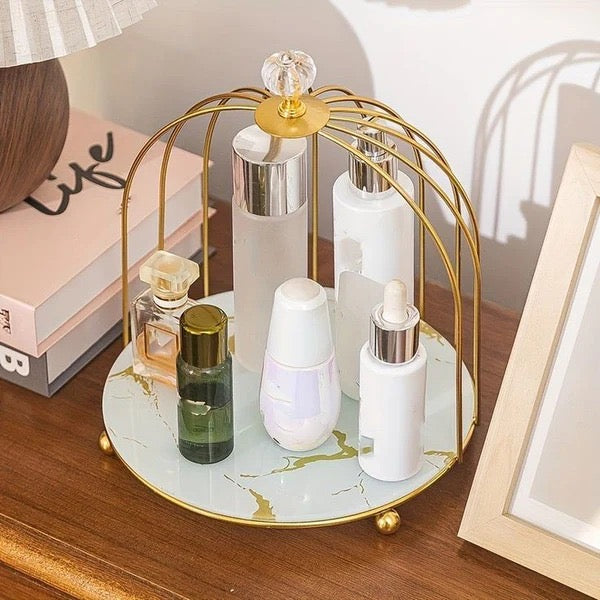 Nordic Style Bird Cage Cosmetic Storage Rack - Cozly Decor